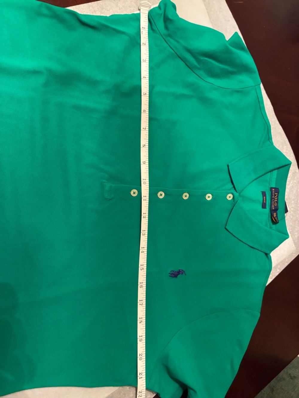 Polo by Ralph Lauren Green Women's Button-Down Polo - Picture 8 of 8